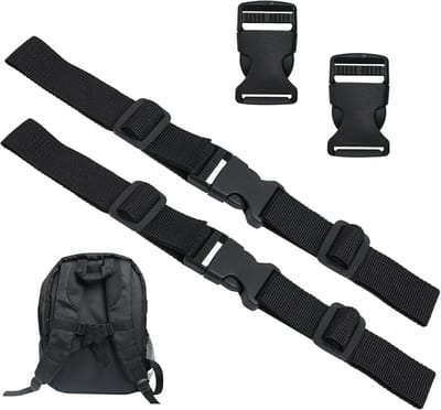Famanu – Nylon borstriem voor rugzak, verstelbaar met antislip gespen, geschikt voor outdoor en joggen