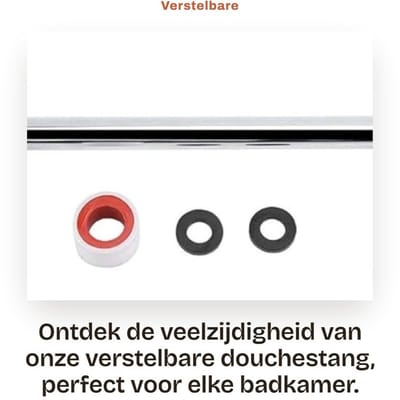 Dailygoods- Douchearm Verstelbaar - Douchearm Beugel - Messing Douchearm - Wandmontage - Verlenging Douchekop - Schokbestendig Ontwerp - Douchearm Verlenger
