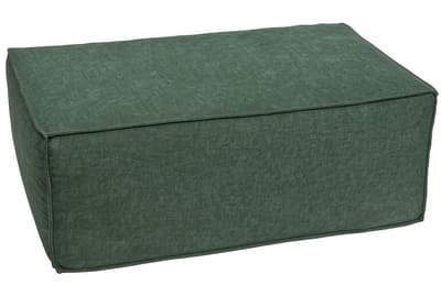 Ottomane/accessoire voor bank MCW-O54, voetenbankje Recamiere chaise longue, stof/textiel 300 g/m² 38x97x70 cm ~ groen