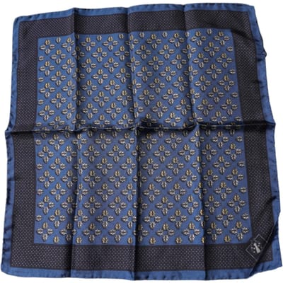 Blauwe Lieveheersbeestje Zijde Vierkante Zakdoek Sjaal