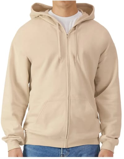 Hooded sweatshirt met rits Gildan