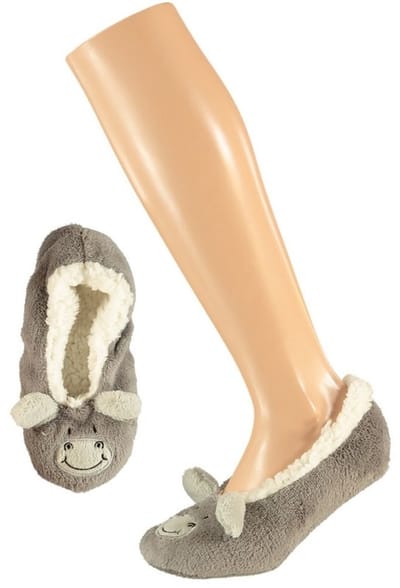 Apollo Ballerina huispantoffels/sloffen - nijlpaard - voor kinderen - maat 28-30