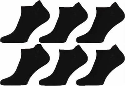 Sokken sneaker 6 paar - Zwart - Maat 35/38