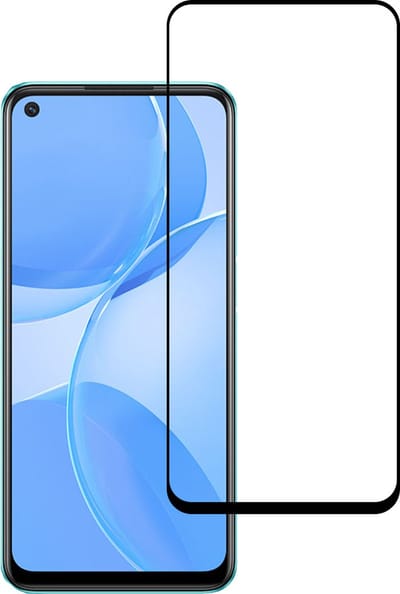 Smartphonica Screenprotector Geschikt voor Oppo A53 5G - Full Cover Tempered Glass - Gehard glas Geschikt voor Oppo A53 5G geschikt voor Oppo A53 5G
