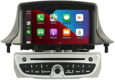 Carplay autoradio voor Renault Megane 3 | 2008 t/m 2015 | Android 14 | Draadloos Apple Carplay & Android Auto | 4GB + 64GB | 8-Core processor | Cartronix | 2008 2009 2010 2011 2012 2013 2014 2015 | Bluetooth & Wifi | Zilver