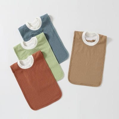 Kinderwaslap Slabbetje Baby Kwijldoek Baby Gezichtswas Sjaal Tandenpoetsen Anti-vuil Kleding Slabbetje gray