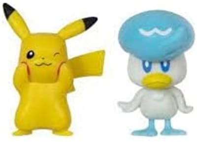 Jazwares Pokémon Gen IX Battle Figure Pack Mini Figure 2-Pack Pikachu & Quaxly 5 cm Mini-Figuur