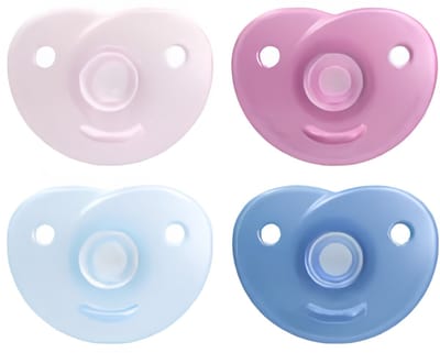 Philips Avent Soothie Fopspeen - 0 tot 6 Maanden - 2 Speentjes - Blauw of Roze - SCF099/20
