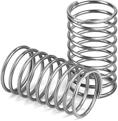 Compression springs 25 mm stainless steel spring 304 thread diameter 1 mm inner diameter 12 mm resilience 0.55 kg 4 pieces