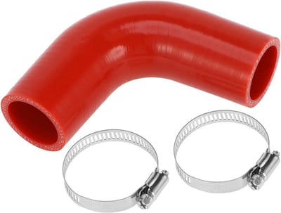 Allecto - Silicone Slang - Koelvloeistof Slang - Hoge Temperatuur Bestendig - Rode Kleur - Universeel - 90mm Lengte - Geschikt voor Auto's