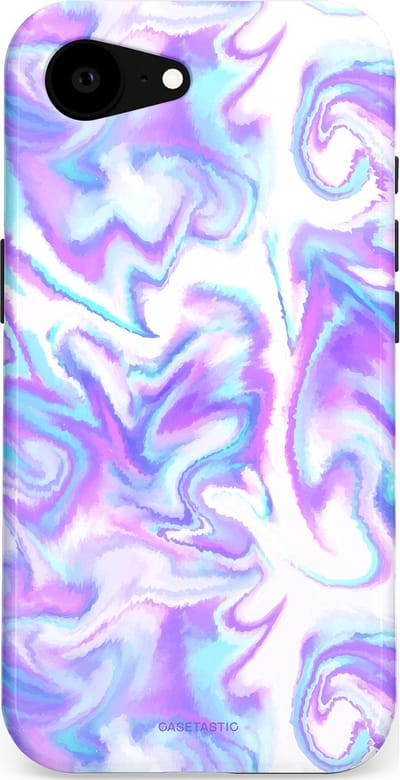 Casetastic Hoesje Geschikt voor Apple iPhone 16e Magsafe - Stijlvolle Beschermende Duo-layer Case - Tie Dye magie