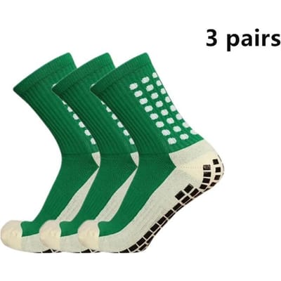3 Paar Verbeterde Voetbalsokken Antislip Siliconen Zool Professionele Buiten Sport Accessoires Heren en Dames Yoga Sok Praktisch Gebruik