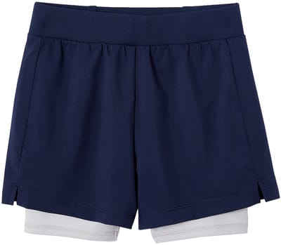 Vertbaudet Sportshort 2 in 1 voor meisjes van technisch materiaal
