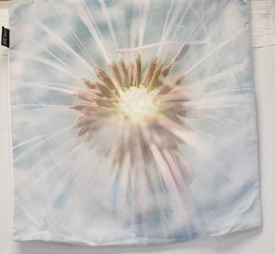 Unique - kussenhoes - 4 stuks - sierkussenhoes - kussenhoesje - licht blauw - Summer Breeze - bloem - met rits