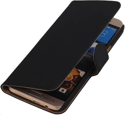 Bookstyle Wallet Case Hoesjes Geschikt voor HTC One M9 Plus Zwart