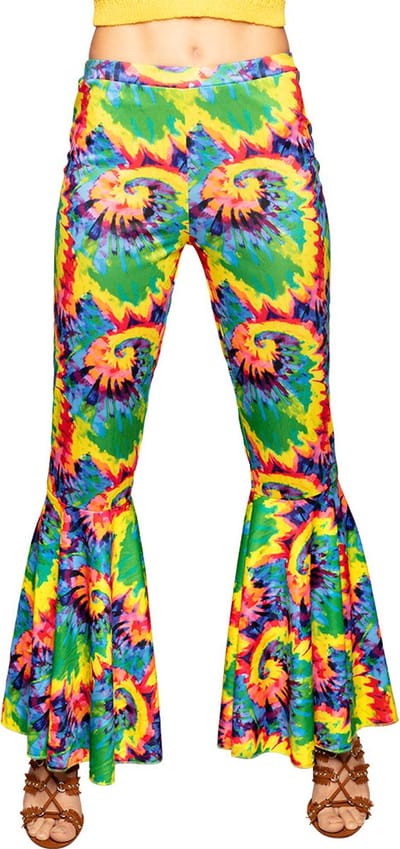 Boland - Flarebroek Hippie (M) - Volwassenen - Zeemeermin - 60's & 70's - Hippie & Flower Power