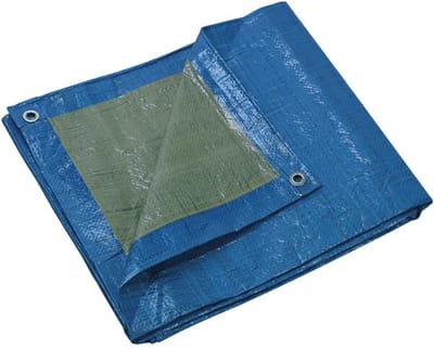 Stevig Beschermzeil 5x8 meter met Zilveren Ringgaten