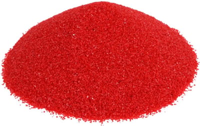 Decoratie zand - ROOD - Decoratiezand - Gekleurd zand - Sierzand - Decoratie zand voor windlichten - Deco zand - Bloemstukken - Donker rood - 1000 GRAM