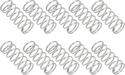 Drukveren - Verlengveren Compressieveren - Reparaties en Onderhoud - Roestbestendig 304 RVS - 0.5x6x15mm - Zilver