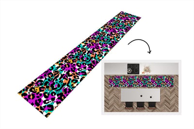 Keukenloper - Loper keuken - Regenboog - Panter - Patronen - 300x50 cm - Keukenloper vinyl