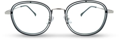 BL Double Round Silver - Blauw licht bril - Blue light glasses - Computer bril