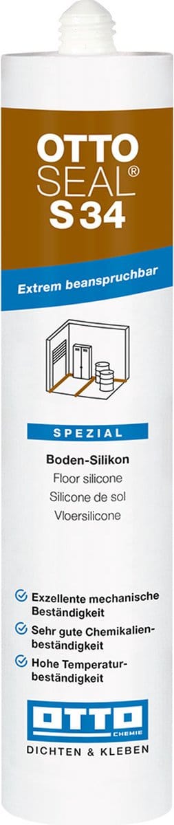 Ottoseal S34 Silicone voor vloervoegen 310ml - Sanitairgrijs C18