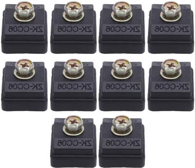 10 Stuks Draadverbinders, Vlamvertragende Isolatie, 50A 400V Hoge Vermogen Kabelsplitter met Isolatie Piercing Klem voor Betrouwbare Verbindingen