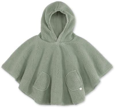 BEMINI Reisponcho 9-36m - Warme teddy - Kaki