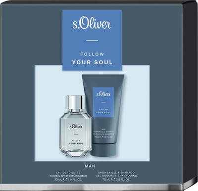 s.Oliver Follow Your Soul Men EDT 30 ml Geschenkset (2-delig)