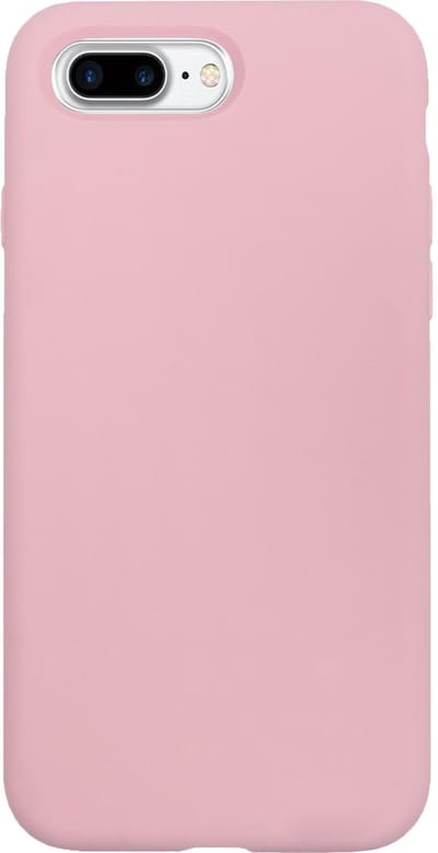 BMAX Siliconen hard case hoesje geschikt voor Apple iPhone 7/8 Plus / Hard Cover / Beschermhoesje / Telefoonhoesje / Hard case / Telefoonbescherming - Lichtroze