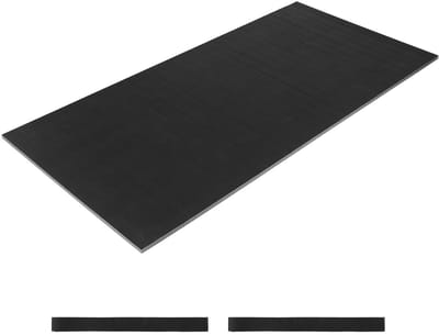 3x1,5 m worstelmat, dikke vechtsportmat voor thuisgymnastiek, duurzame PVC-oprolbare trainingsmat voor gymnastiek, jiu jitsu, MMA, judo, boksen, zwart