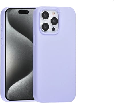 TUNIQ telefoonhoesje voor Apple iPhone 15 Pro Max - Siliconen backcover - Paars