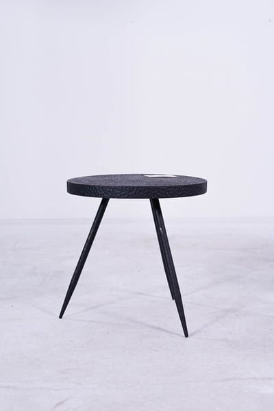Bijzettafeltje nice zwart d38h38.5cm