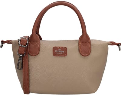 Charm London Buckingham Palace Handtas - Crossbodytas - Schoudertas - Schouderband - Kunstleer - Vegan Leer - Taupe