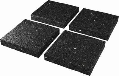 Famanu – 4 STUKS Wasmachines XXL Onderleggers Rubberen Pads Trillingsdempers Veilige Standaard voor Droger Meubels en Kasten - Rubberen Luidsprekermat - 9x9x1 cm