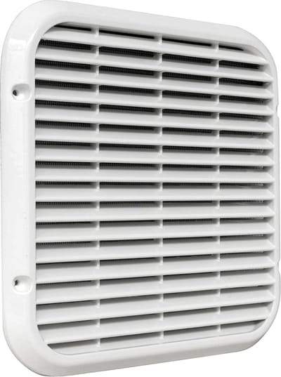 Ventilatierooster - Luchtgrill - Ventilatie Verbeteren - Slagvast Duurzaam - 220 x 220 mm - Wit