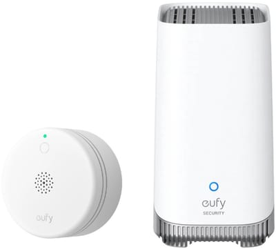 eufy Security HomeBase 3 S380 basissysteem + slimme rookmelder E10 wit - app notificaties - compact design - 5 jaar batterijduur - Alarm Bundel