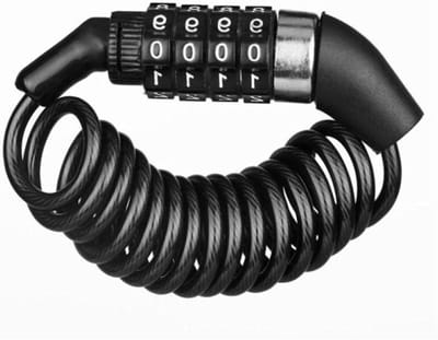 Fiets Kettingslot - Combinatieslot Beveiliging - Diefstal Voorkomen - Snijbestendig Staal - 50 Gram - Zwart