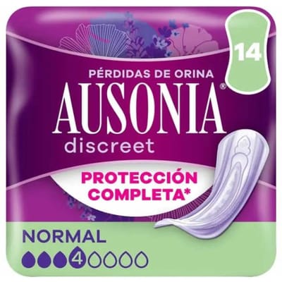Ausonia Discreet Urinaire Incontinentie Normaal 14 Stuks blue