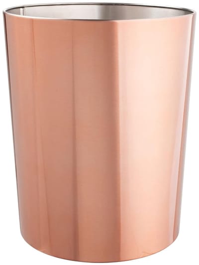 Prullenmand - Afvalbak - Thuis Kantoor - Compact Ronde Vorm - 64 Liter - Roségoud