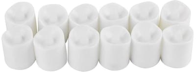 Dailygoody - Led-theelichtjes - 12 stuks - Veilig zonder vlam - Warm geel - Flikkerend licht - Ideaal voor feestelijkheden - Seizoensgebonden decorati