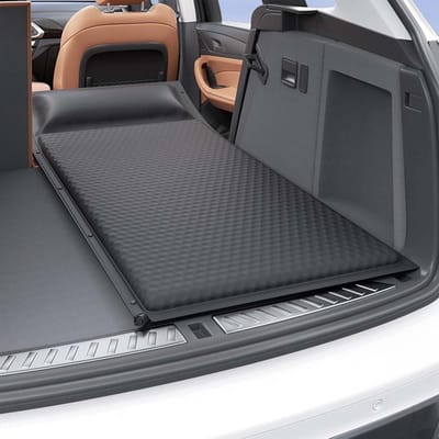 Opblaasbaar Autobed - Draagbaar Matras - Reizen Kamperen - Ergonomische Ondersteuning - 100g