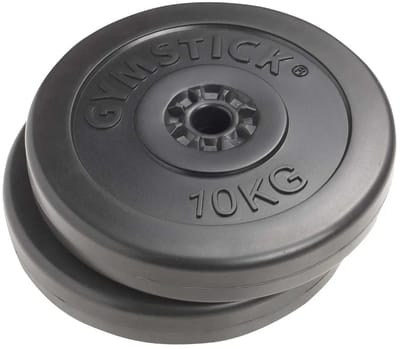 Gymstick Vinyl Schijven - Gewichten - 2 x 10 kg 30 mm