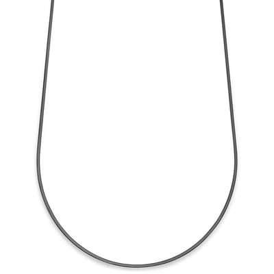 Essentials | 2 mm Gunmetal Zwarte Ketting met Visgraatschakels