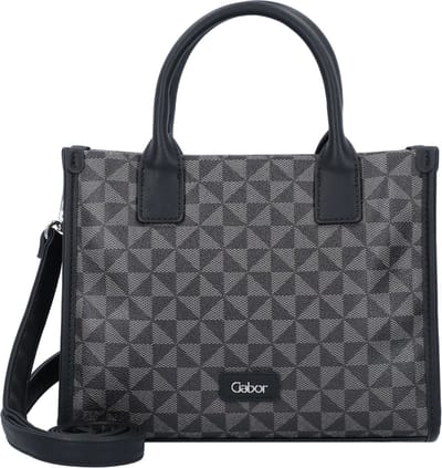 Gabor Handtas Schoudertas Barina Zip Tote Bag Mixed Black Zwart