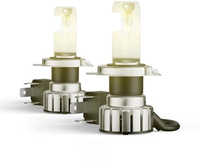 LED Vintage H4 Verlichting voor Klassieke Auto's - Tot 330% Meer Helderheid, Warmwitte Kleurtemperatuur