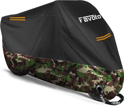 Waterdichte motorhoes voor motorfiets - Outdoor afdekking 265cm x 105cm x 125cm