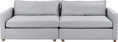 VINSTRA - Driezitsbank - Grijs - Polyester