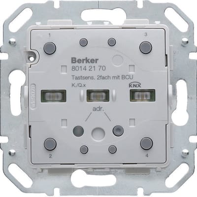 Hager 2 Gang Drukknopmodule Met Buskoppelingseenheid - 80142170