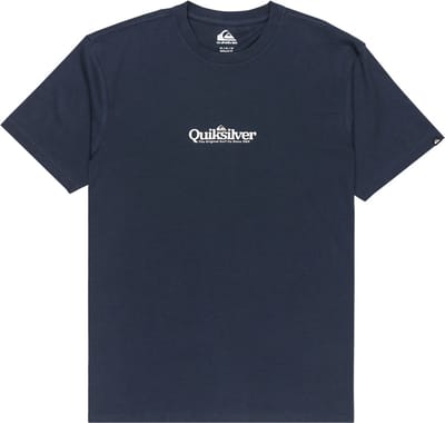 Quiksilver Fineline T-shirt Met Korte Mouwen Blauw XL Man